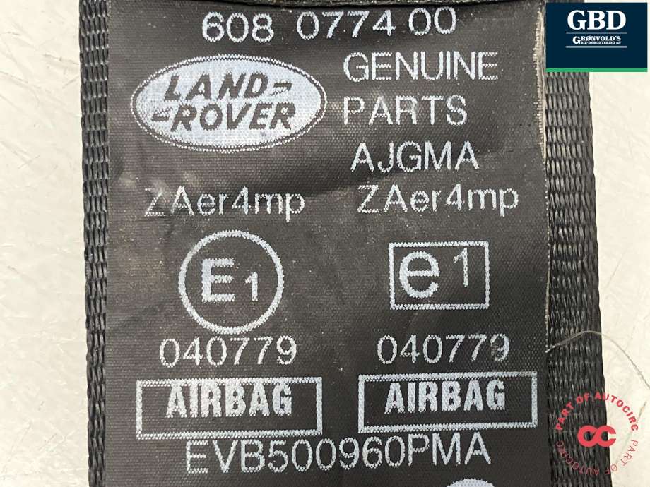 Sikkerhetsbelte foran høyre til Land Rover Discovery 2009-2017 (Type IV)  (LR009283|AM6H22F61294BC8PMA|)