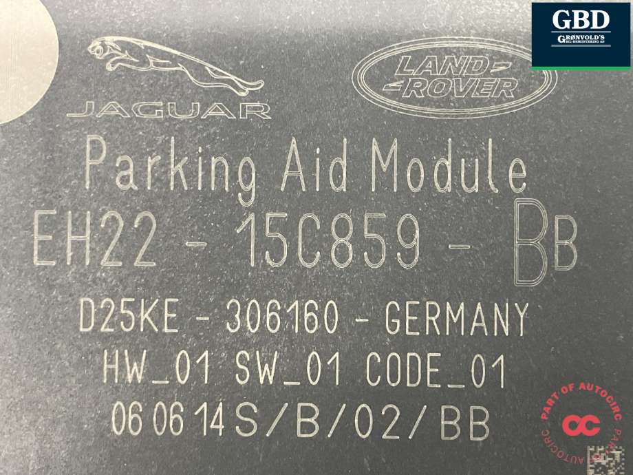 Styreenhet parkering til Land Rover Discovery 2009-2017 (Type IV)  (LR071362|EH2215C859BC|LR050920| EH2215C859BB)