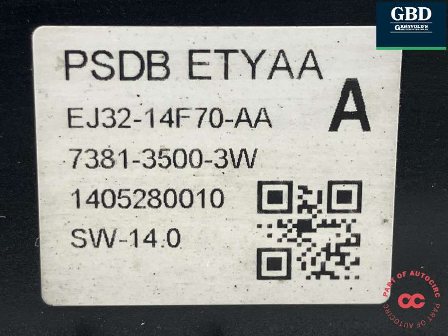 Styreenhet diverse til Land Rover Discovery 2009-2017 (Type IV)  (LR067367|EJ3214F70AB|EJ32-14F70-AA)