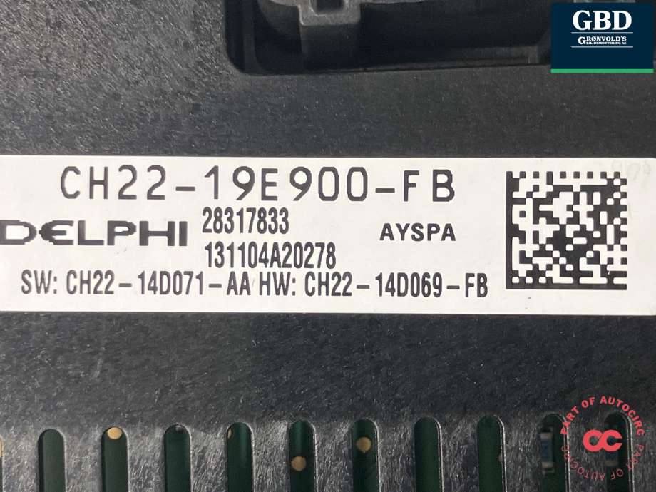 Varmeapparat betjening til Land Rover Discovery 2009-2017 (Type IV)  (LR070853|GH2219E900NA|LR029588| CH2219E900NB)