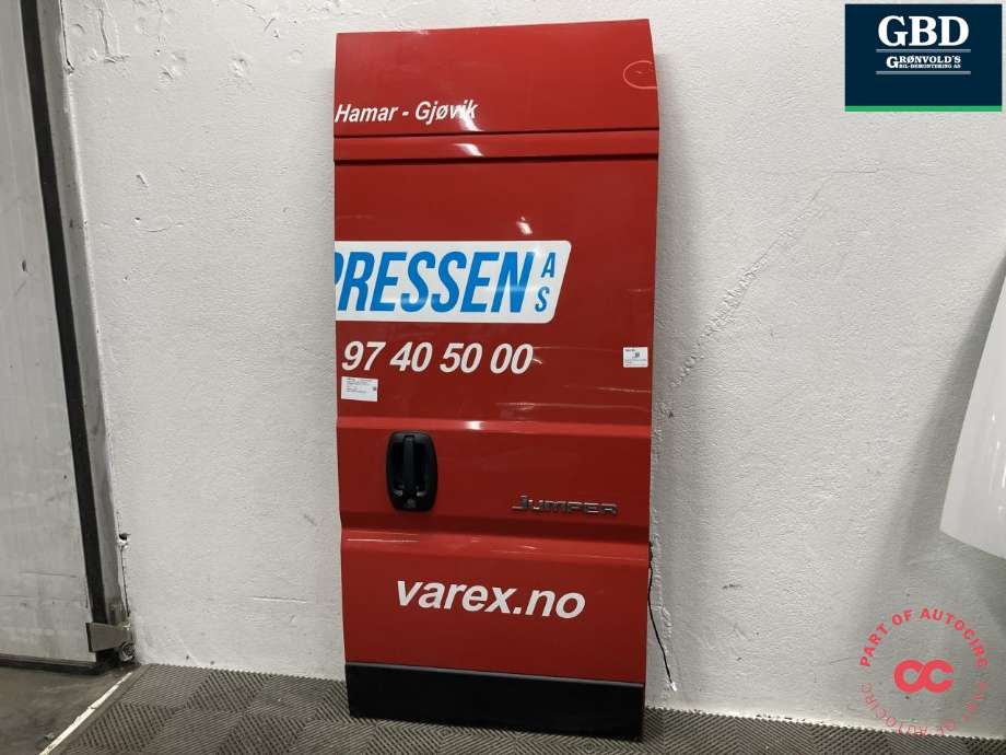 Dør høyre bak varebil til Citroën Jumper 2014-->> (Type III, Fase 2) (16 781 871 80|16 125 981 80|)