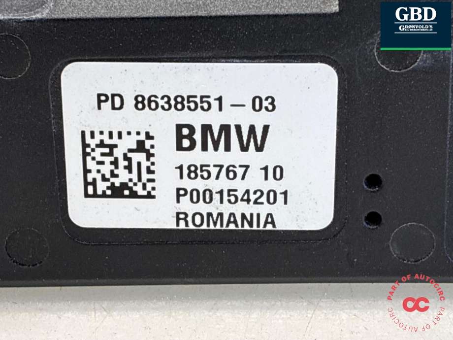 Styreenhet diverse til BMW 3-Serie 2012-2018 (F30/F31/F34) (F30/F31/F34) (12 63 8 638 551|8638551-03|)