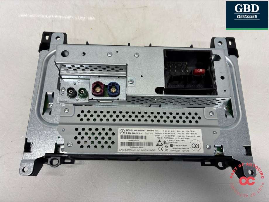 Bilstereo til Mercedes Sprinter 2013-2018 (Fase 2) (906) (906) (A 906 900 52 03|A 906 900 32 03|)