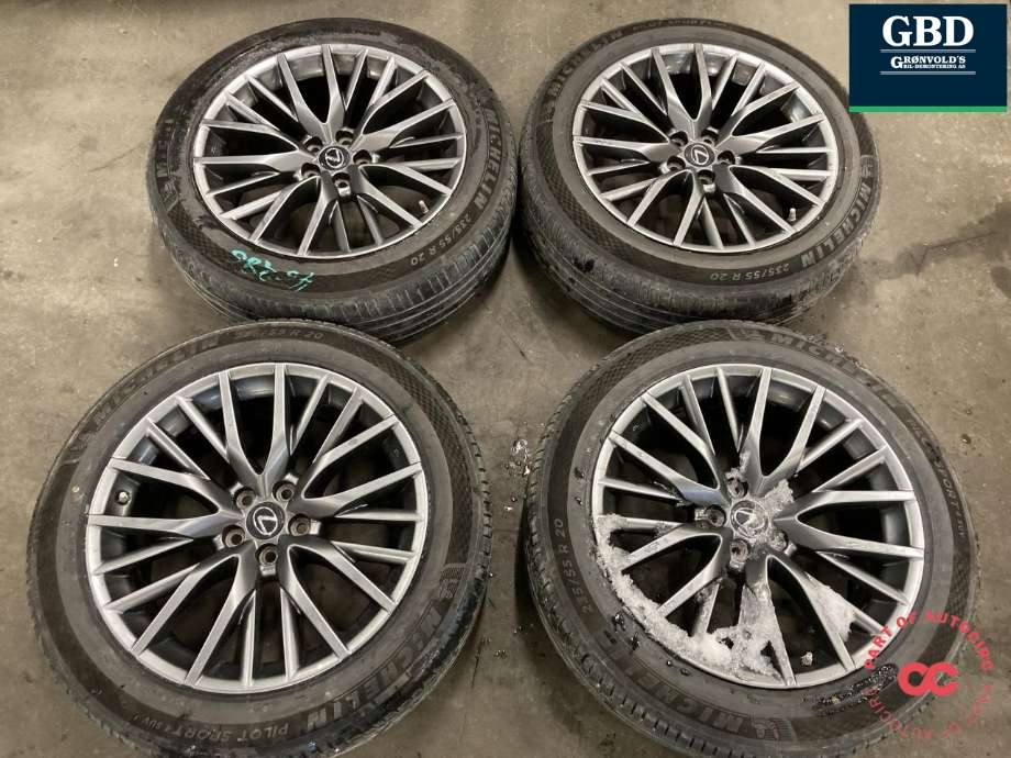 Hjulsett aluminium sommer til Lexus RX, 2016-->> (Type IV) (AL20) (AL20) (235/55R20)