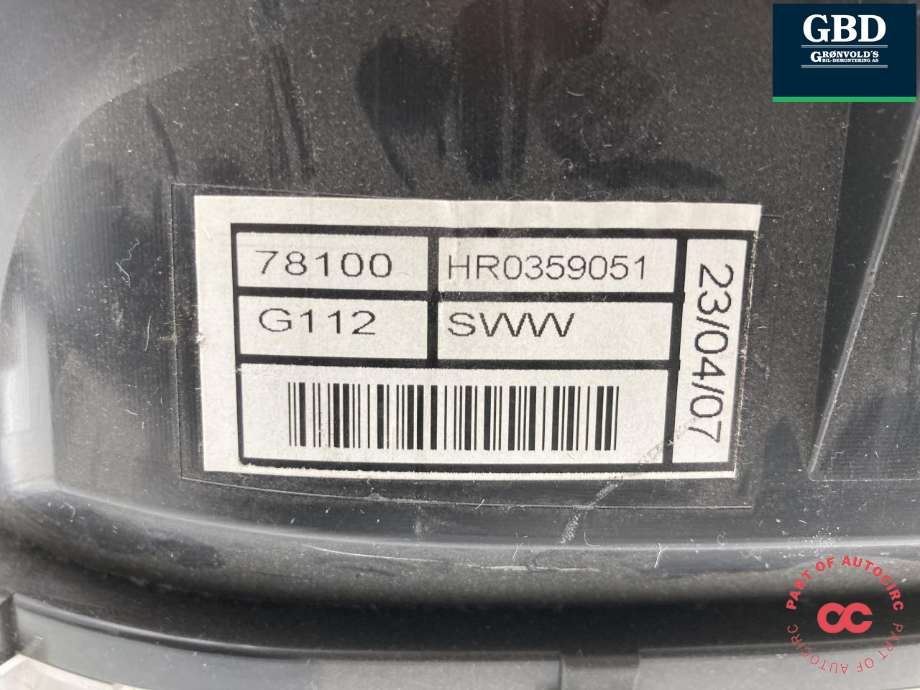 Instrumentpanel til Honda CR-V 2007-2012 (Type III)  (78120SWWG11|)