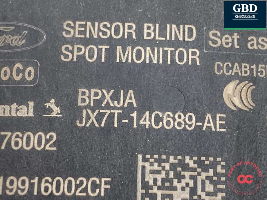 Sensor blindsone til Ford Focus 2018-->> (Type IV) (2346604|JX7T-14C689-AE|)