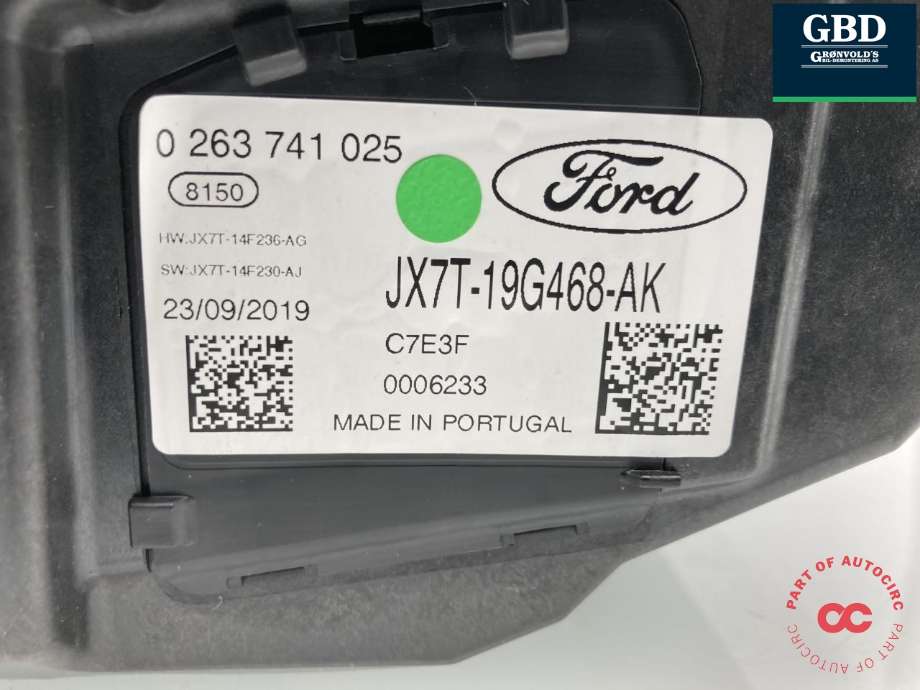 Instrument head-up display (HUD) til Ford Focus 2018-->> (Type IV) (2546339|JX7T-19G468-AN|JX7T-19G468-AK)