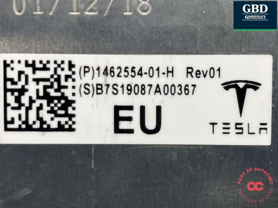 Styreenhet autopilot til Tesla Model 3 2018-2023 (Fase 1)  (1462554-S1-I|1462554-01-H|)