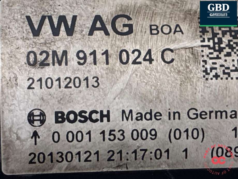 Starter diesel til Audi Q3 2011-2014 (Type I, Fase 1) (02M 911 024 C|02M 911 024 CX .02E 911 024 H|02E 911 024 HX .02E 911 024 CX)