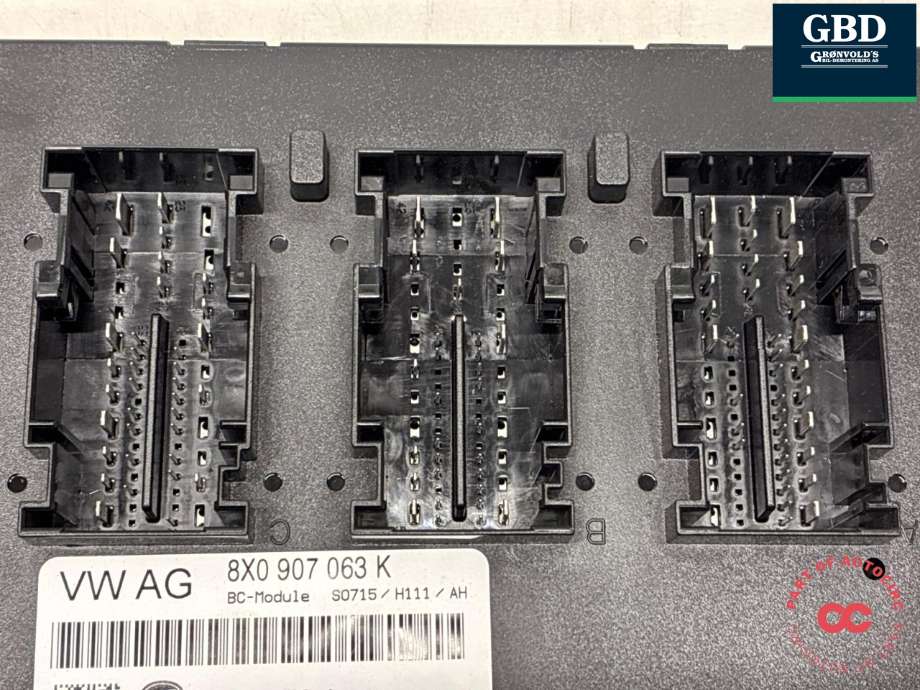 Styreenhet comfort (BCM) til Audi Q3 2011-2014 (Type I, Fase 1)  (8X0 907 063 R|8X0 907 063 N|)