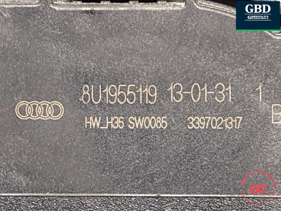 Viskermotor frontrute til Audi Q3 2011-2014 (Type I, Fase 1)  (8U1 955 023|)