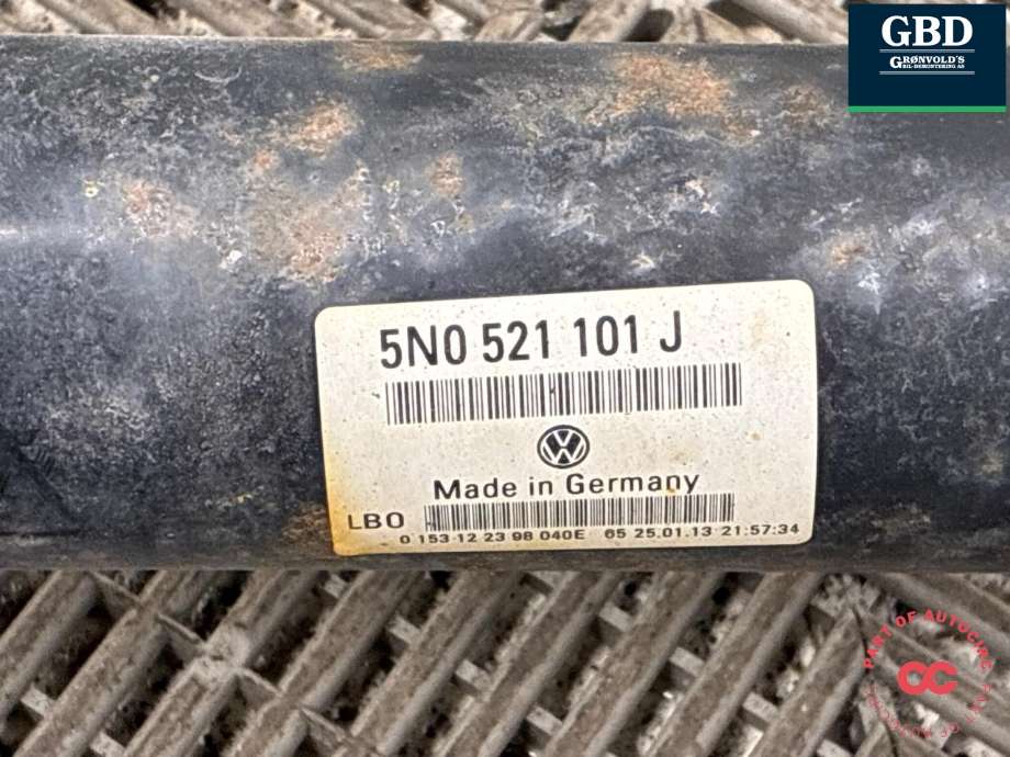 Mellomaksel til Audi Q3 2011-2014 (Type I, Fase 1)  (5N0 521 101 P|5N0 521 101 J|)