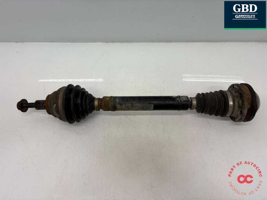Drivaksel høyre foran, diesel/manuell til Audi Q3 2011-2014 (Type I, Fase 1) (3C0 407 272 BD|1K0 407 272 JF|)