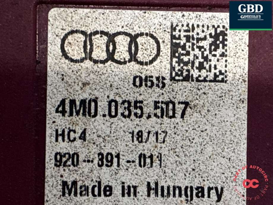 Antenne til Audi Q7 2015-->> (Type II)  (4M0 035 507|)