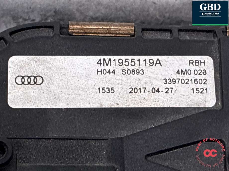 Viskermotor frontrute komplett m/overføring til Audi Q7 2015-->> (Type II) (4M1 955 023 B|)
