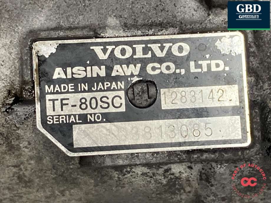 Girkasse automat til Volvo V70 2007-2013 (Type III, Fase 1)  (36002833|1283142|11D3813085)