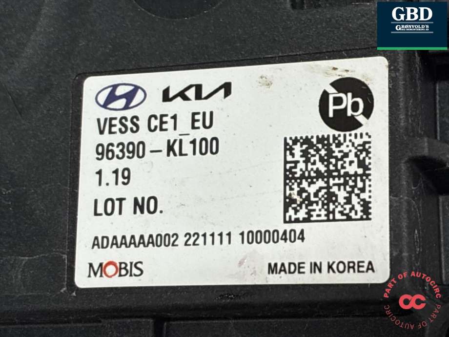 Høyttaler motorlyd, AVAS (Acoustic Vehicle Alerting System) til Hyundai Ioniq 6 2023-->>  (96390KL100|)