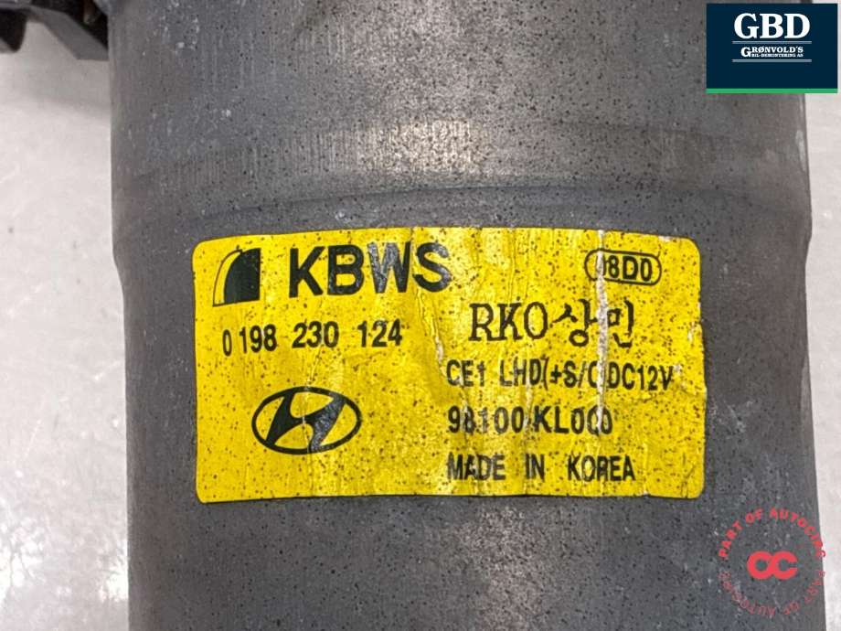 Viskermotor frontrute til Hyundai Ioniq 6 2023-->>  (98110C 5500|)