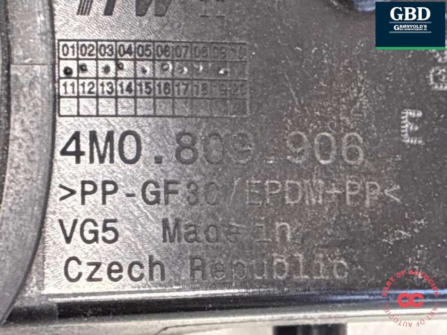 Tanklokk til Audi Q7 2015-->> (Type II)  (4M0 809 907 B|4M0 809 907 B  ROH|4M0 809 907 B  GRU | 4M0809906)