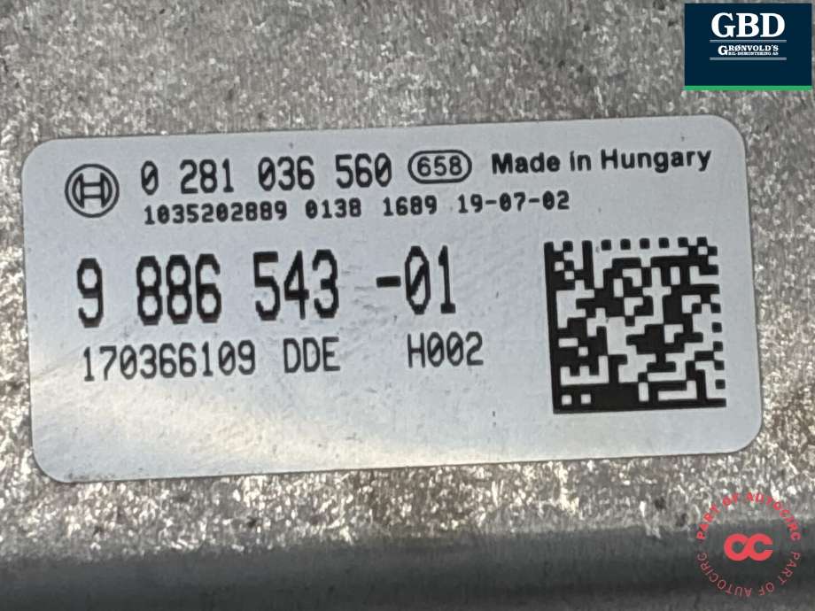 Styreenhet motor til BMW X1 2015-2022 (F48) (F48) (13 61 9 886 542|9 886 543-01|0 281 036 560)