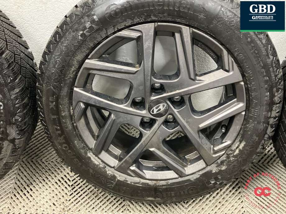 Hjulsett aluminium vinter til Hyundai Kona 2024-->> (Type II)  (CONTINENTAL|215\60\R17|PROD 2024 2X7MM 2X5MM|ET50 17X7J)