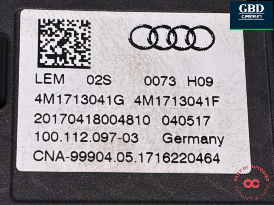 Girstang/girvelger automat til Audi Q7 2015-->> (Type II) (4M1 713 041 J|4M1 713 041 G|)