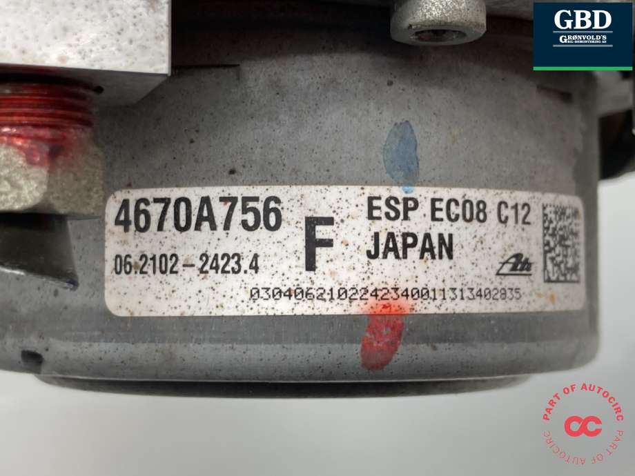 ABS sentral til Mitsubishi Outlander 2012-2015 (Type III, Fase 1) (4670A757|)