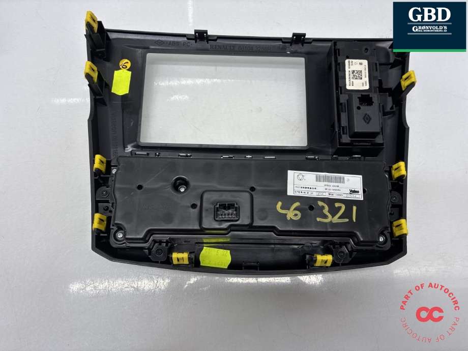 Varmeapparat betjening til Renault Kadjar 2015-->>  (275102210R|RSA253B05623R|)