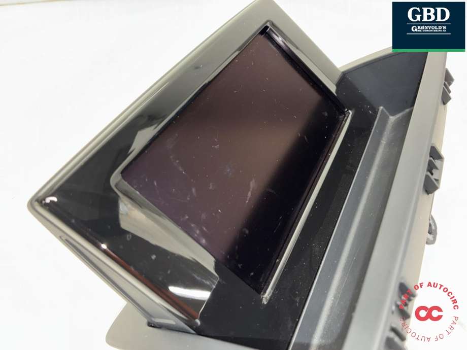 Bilstereo navigasjon skjerm til Audi A1 2010-2014 (Type I, Fase 1)  (8X0 919 603 B|8X0 919 603|8UO 857 273 A)