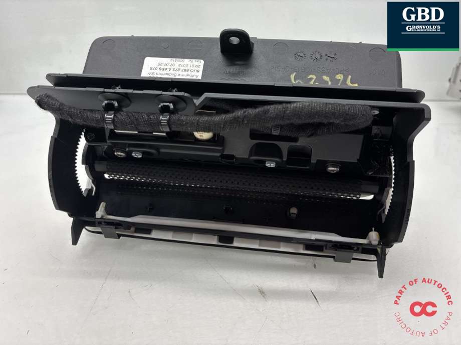Bilstereo navigasjon skjerm til Audi A1 2010-2014 (Type I, Fase 1)  (8X0 919 603 B|8X0 919 603|8UO 857 273 A)