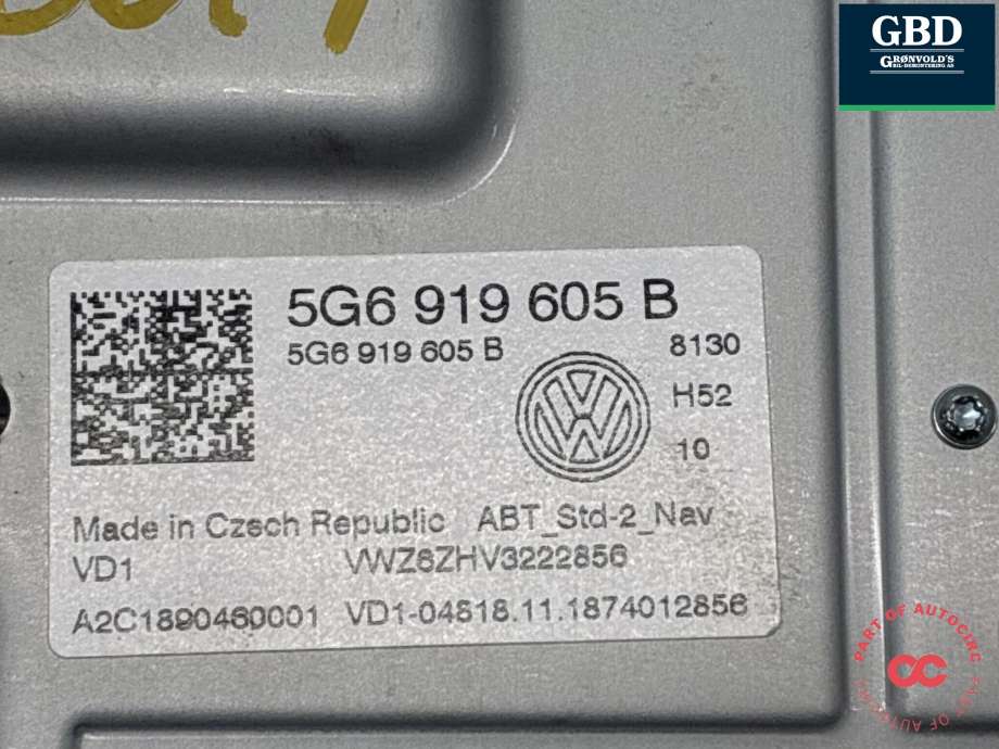Bilstereo navigasjon skjerm til VW ID.5 2022-->>  (10B 919 606 B|5G6 919 605 B|)