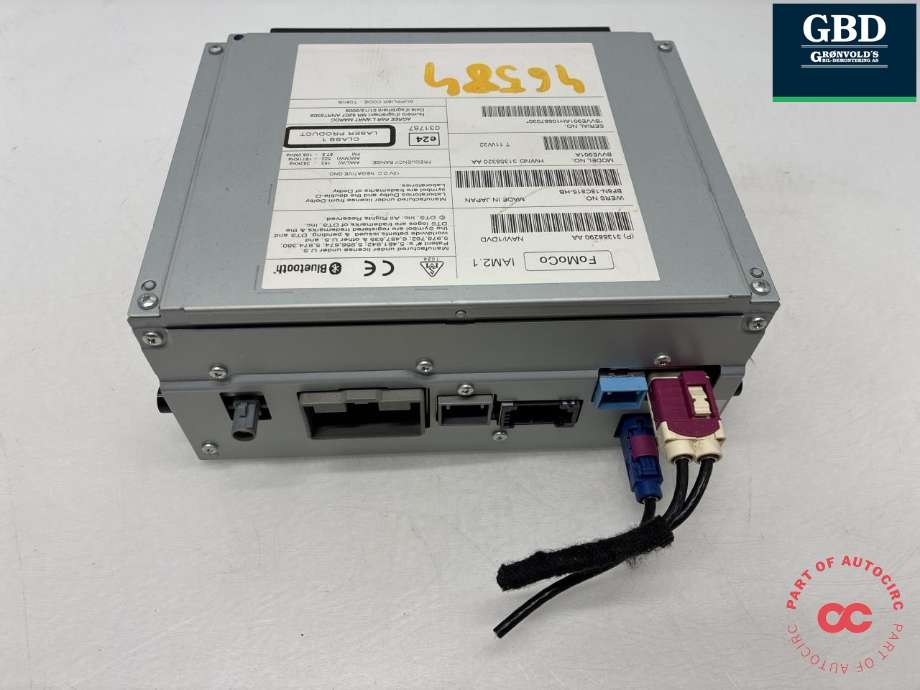 Bilstereo til Volvo XC60 2008-2013 (Type I, Fase 1) (36051008|BF6N-18C815-HB|)