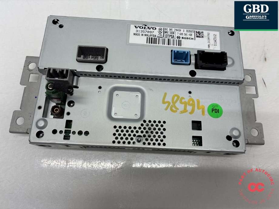 Bilstereo navigasjon skjerm til Volvo XC60 2008-2013 (Type I, Fase 1) (36001982|31357097|)