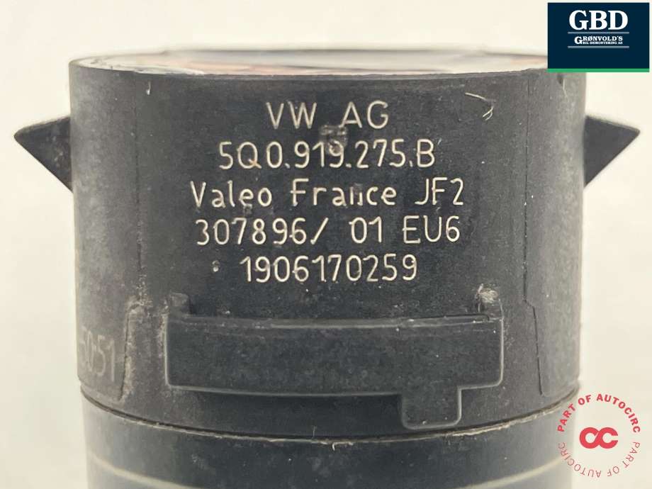 Parkeringssensor bak til VW Passat 2015-2019 (Fase 1) (B8) (B8) (5Q0 919 275 B|5Q0 919 275 B GRU|)