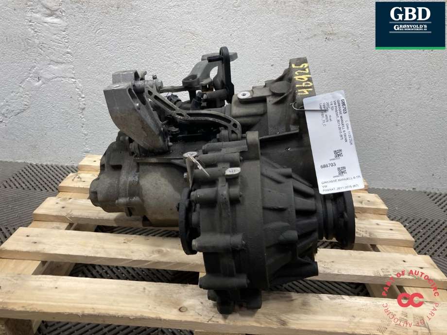 Girkasse manuell 6-trinn til VW Passat, 2011-2015 (B7) (B7) (MYP)