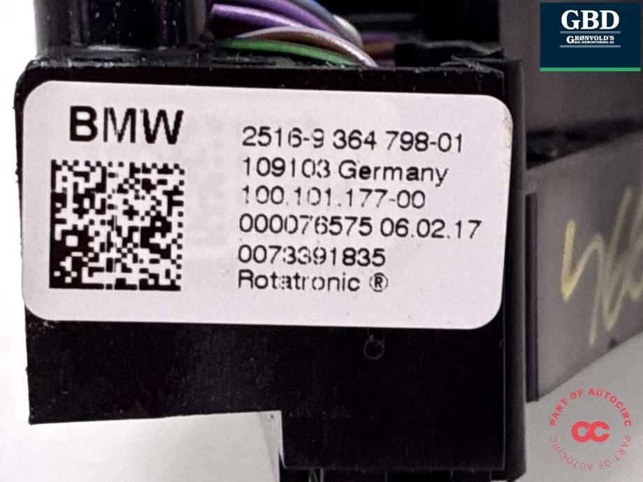 Girstang/girvelger automat til BMW i3 2013-2022  (61 31 6 999 578|)