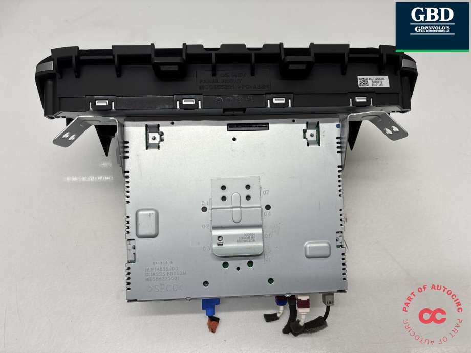 Bilstereo navigasjon betjeningspanel til Hyundai Kona 2017-2021 (Type I, Fase 1) (96560K 4120TMT|)