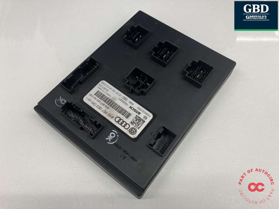 Styreenhet comfort (BCM) til Audi A6 2014-2018 (Type IV, Fase 2) (C7) (C7) (BOSCH|4H0 907 063 DK |4H0 907 063 DK Z00|4H0 907 063 DH|F005V01543)