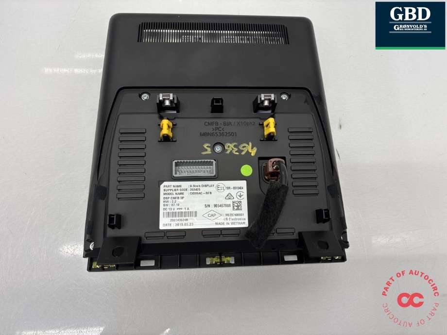 Bilstereo navigasjon skjerm til Renault Zoe 2019-->> (Fase 2) (280912149R|)