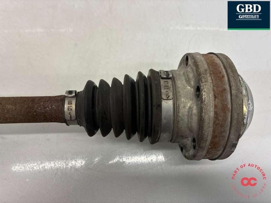 Drivaksel venstre foran, diesel/manuell til Audi Q3 2011-2014 (Type I, Fase 1)  (5N0 407 761 F|5N0 407 763 G|5N0 407 763 GX)