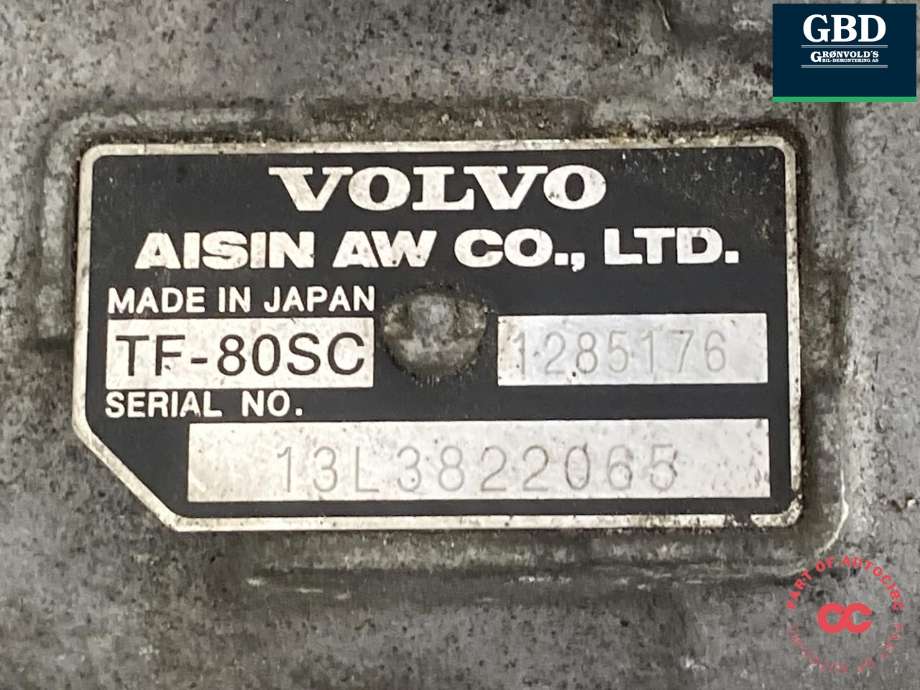 Girkasse automat til Volvo XC60 2014-2017 (Type I, Fase 2)  (36050943|1285176|)
