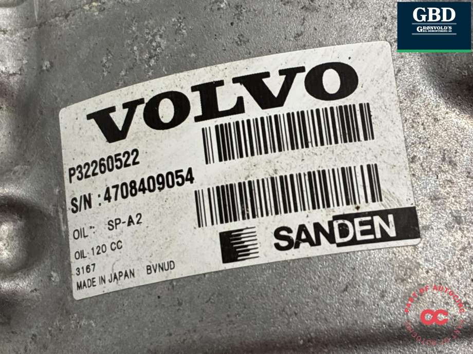Aircondition kompressor til Volvo XC90 2015-2025 (Type II)  (36012837|)