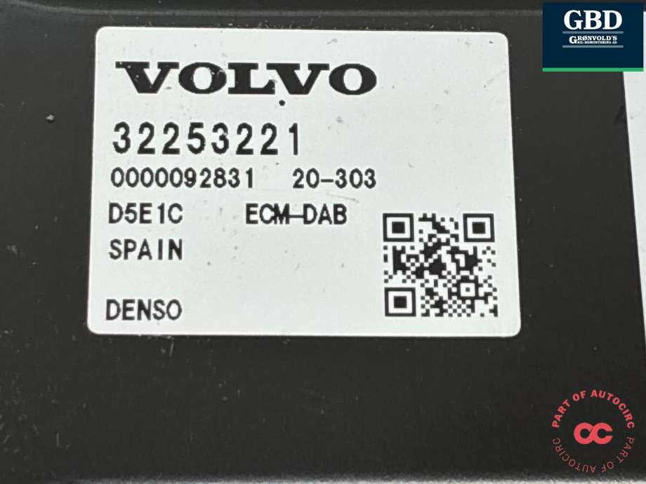 Styreenhet motor til Volvo XC90 2015-2025 (Type II)  (36003275|32253221|)