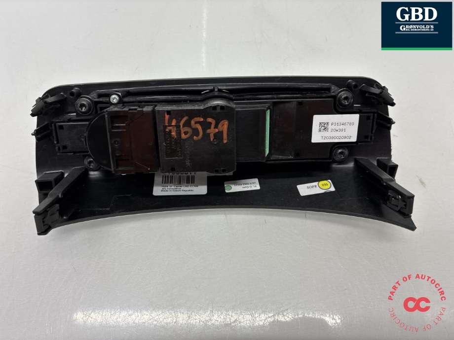 Varmeapparat betjening til Volvo XC90 2015-2025 (Type II)  (31346789|31366811|)