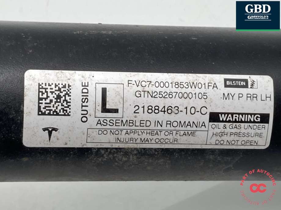 Støtdemper bak til Tesla Model Y 2024-->> (Type II) (2188463-10-C|)