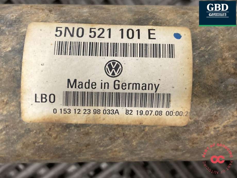 Mellomaksel til VW Tiguan 2007-2011 (Type I, Fase 1) (5N0 521 101 M|5N0 521 101 E|5N0 521 101 EX)