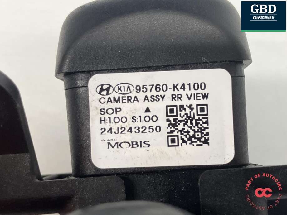 Parkeringskamera bak til Hyundai Kona 2017-2021 (Type I, Fase 1)  (95760J 9000|95760K 4000|)