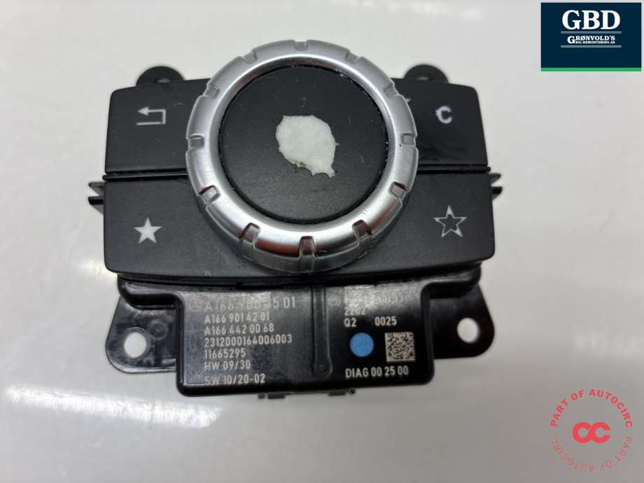Bryter diverse til Mercedes ML, 2011-2015 (Fase 1) (W166) (W166) (A 166 900 35 01)