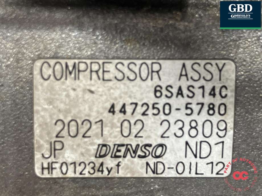 Aircondition kompressor til VW Tiguan 2020-->> (Type II, Fase 2) (3Q0 816 803 D|3Q0 816 803 B|)