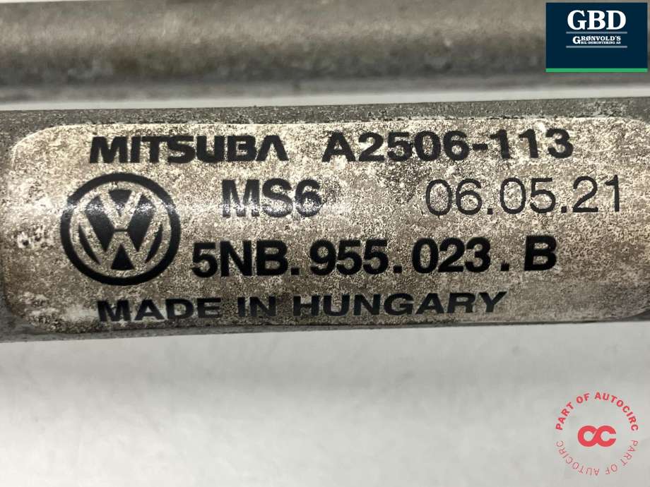 Viskeroverføring til VW Tiguan 2020-->> (Type II, Fase 2)  (5NB 955 023 B|5NB 955 023 A|)